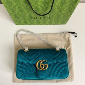 「#2452」Gucci Marmont Series of Cashmere cross-body bag Size:26*15*7cm