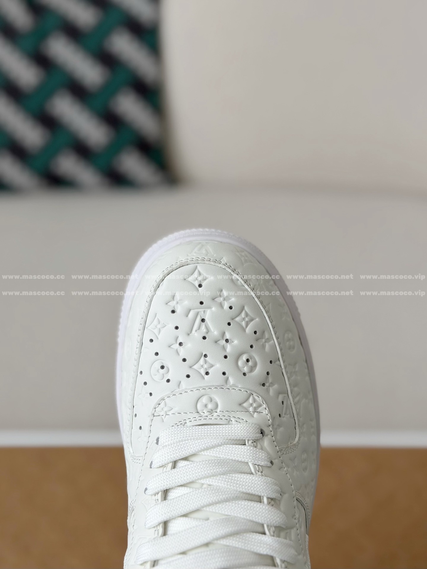 「#31」LOUIS VUITTON X NIKE AIR FORCE 1 SNEAKERS