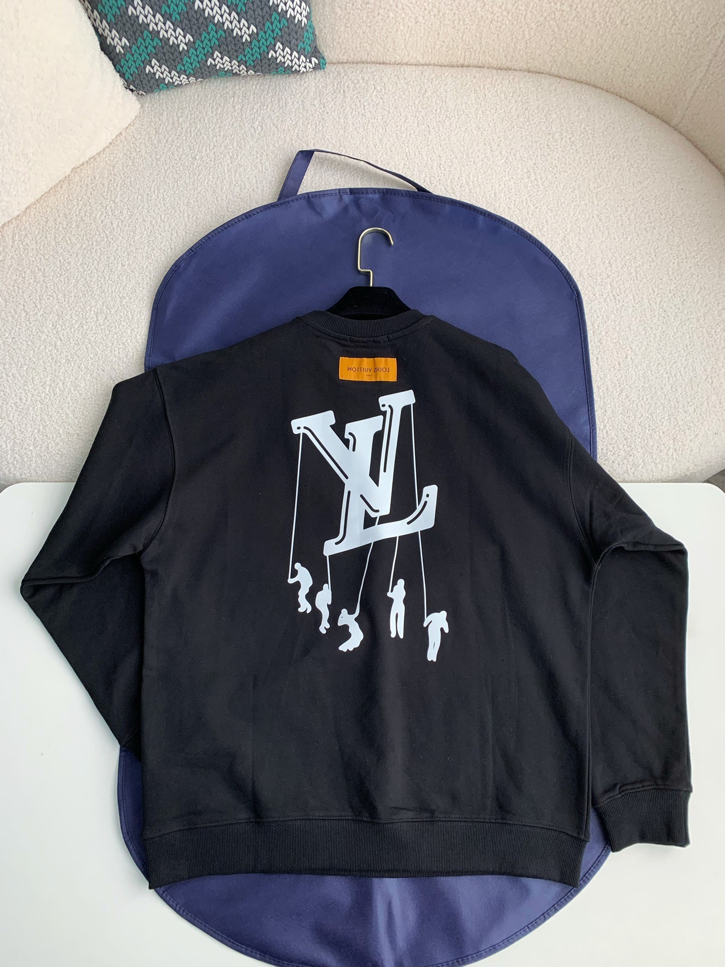 「#954」Louis Vuitton "LV Star Letters" printed t erry long sleeves Hoodie