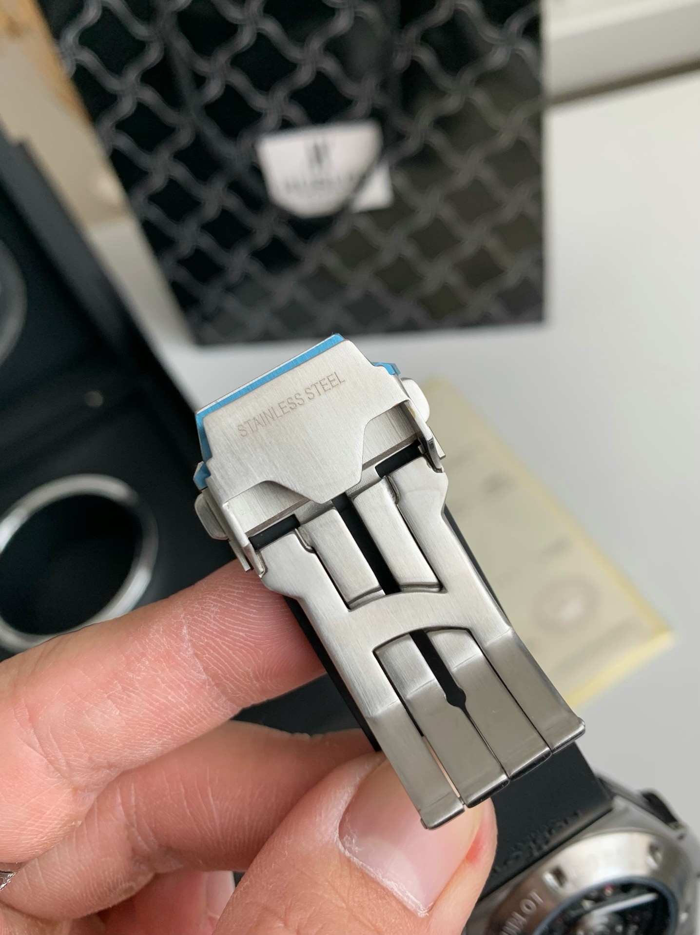 「#2608」Hublot full diamond chronograph v2 version watch
