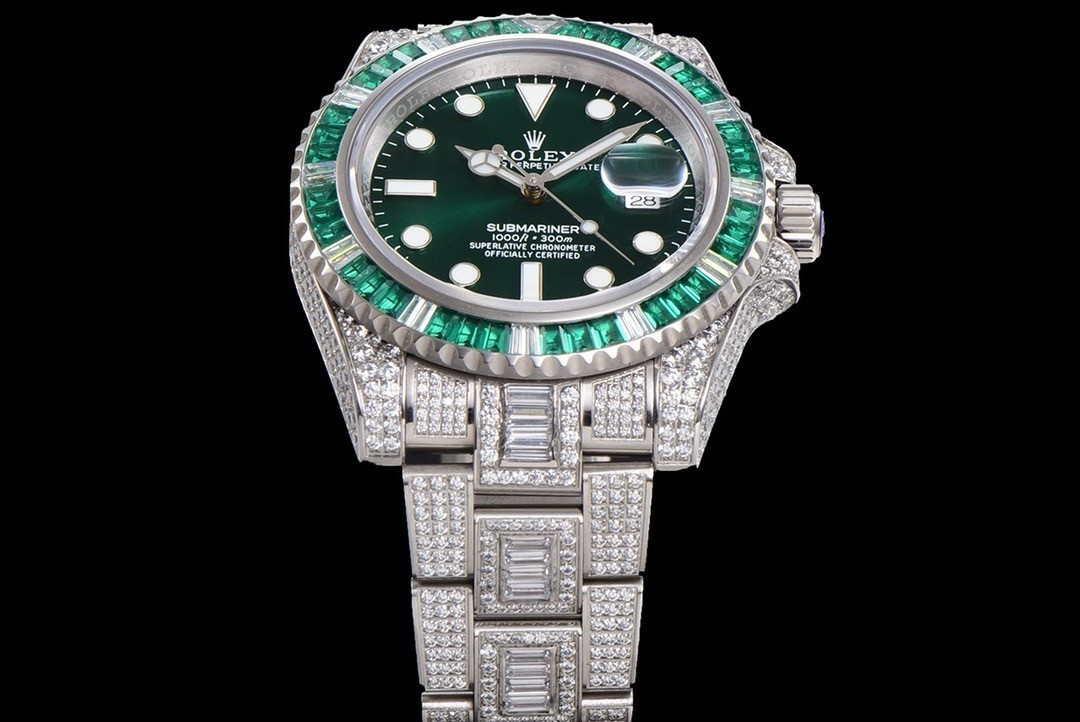「#2138」Rolex 904 Steel Submariner Luxury Full Diamond Special Edition