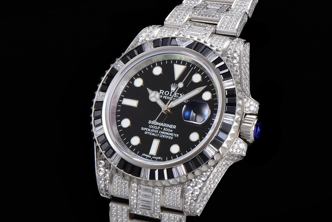 「#2139」Rolex 904 Steel Submariner Luxury Full Diamond Special Edition