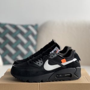 「#731」Off-White × Nike Air Max 90 Black THE TEN