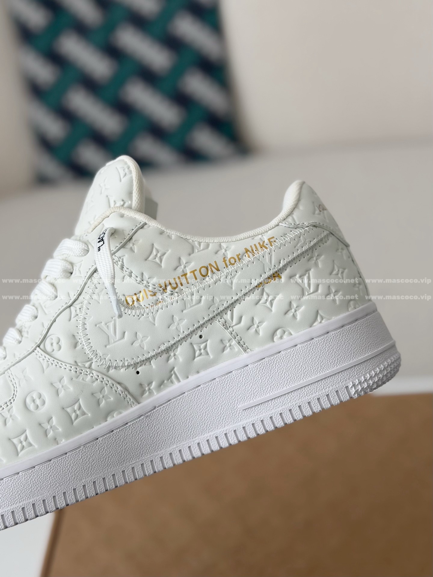 「#31」LOUIS VUITTON X NIKE AIR FORCE 1 SNEAKERS