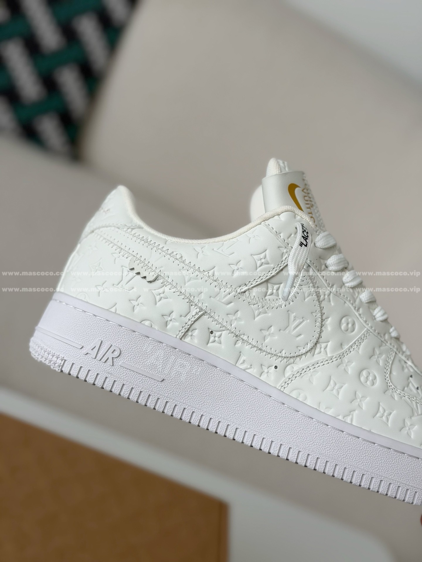 「#31」LOUIS VUITTON X NIKE AIR FORCE 1 SNEAKERS