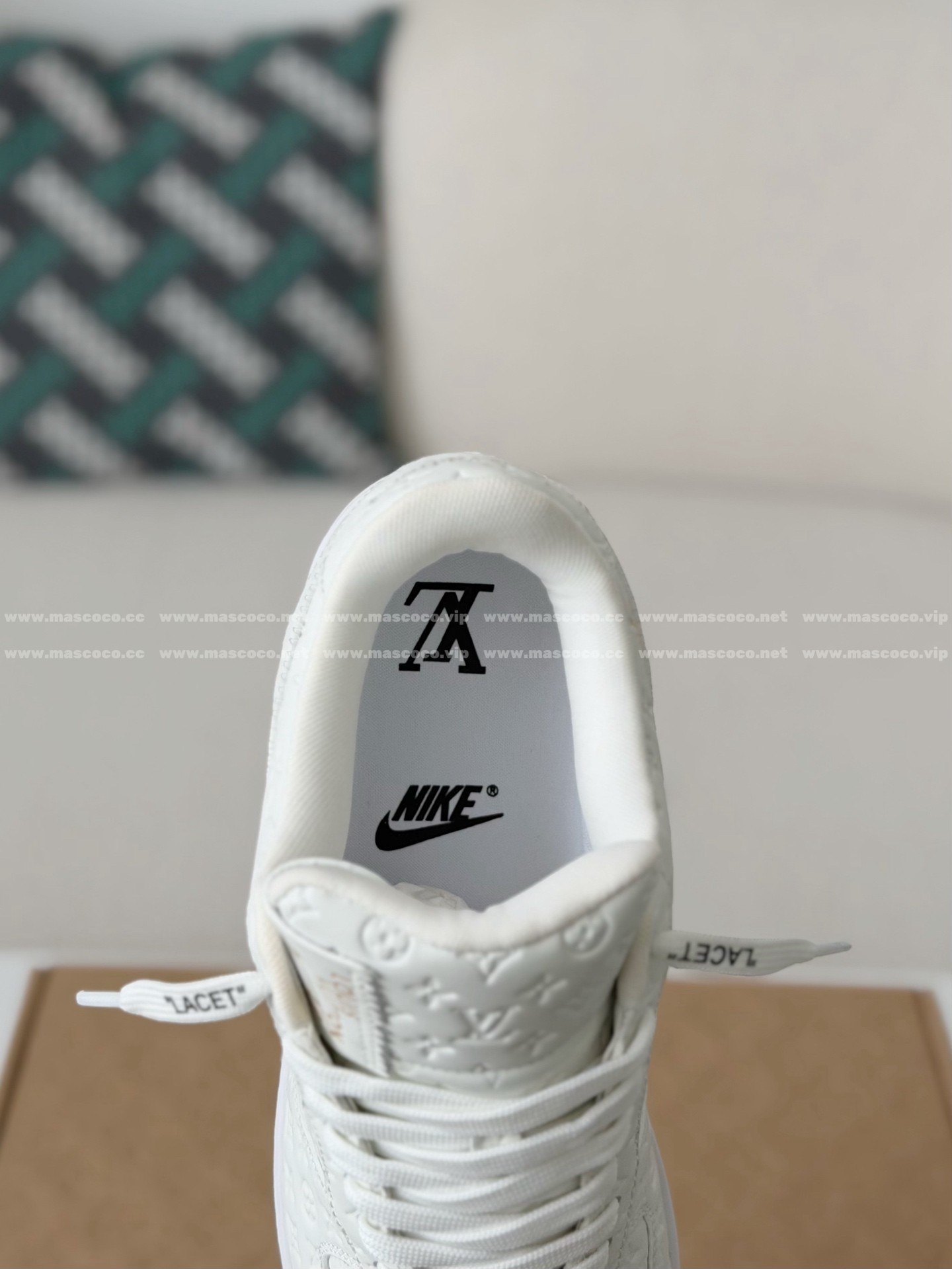 「#31」LOUIS VUITTON X NIKE AIR FORCE 1 SNEAKERS