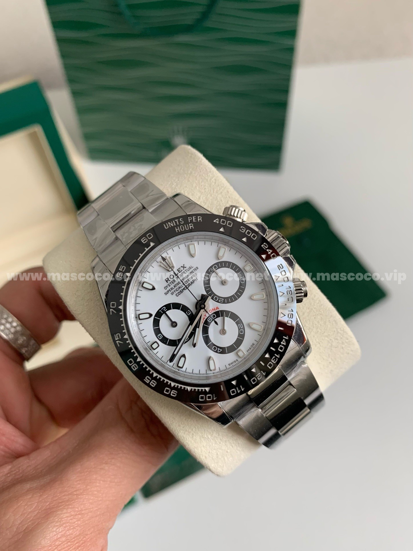 「#974」Rolex Daytona Exclusive Cal.4130 Men's Watch