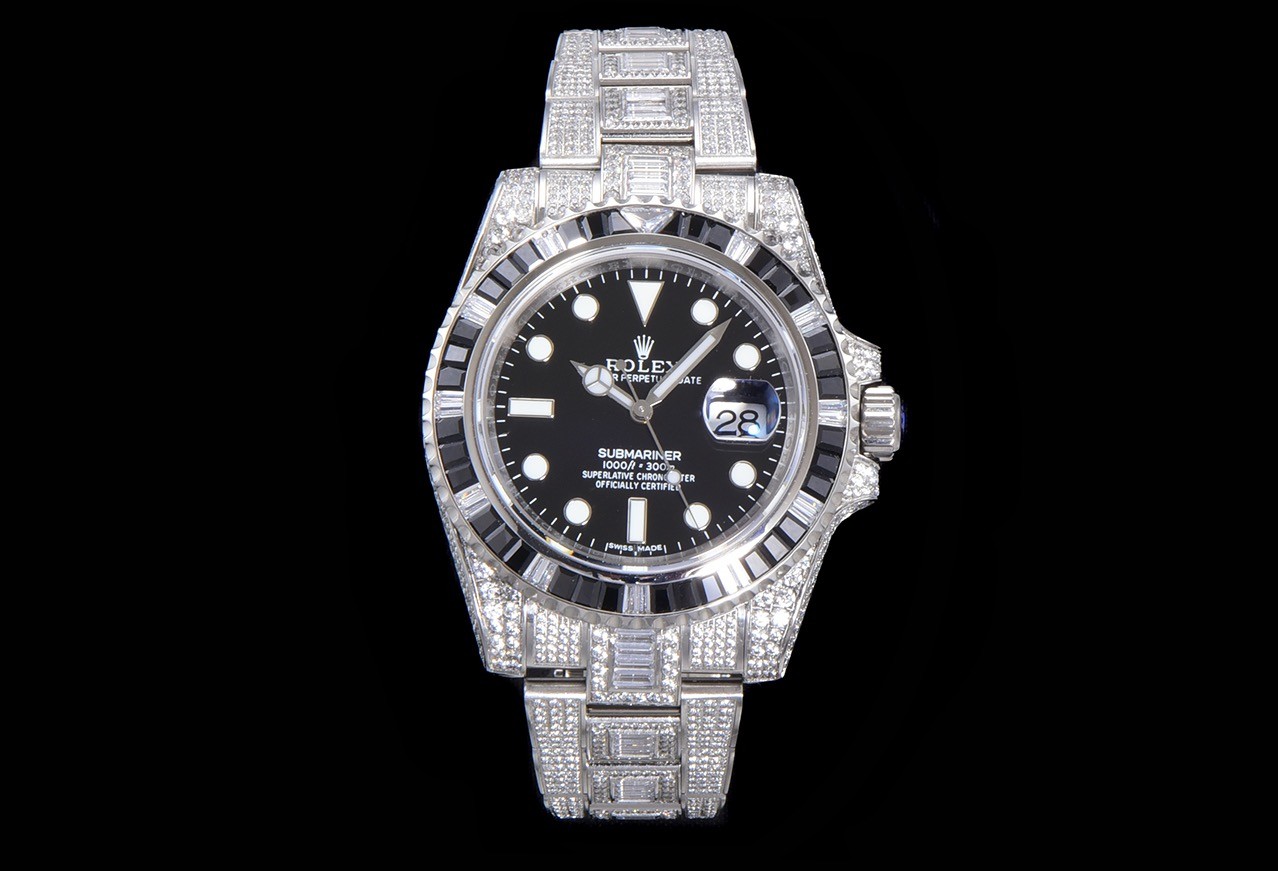 「#2139」Rolex 904 Steel Submariner Luxury Full Diamond Special Edition