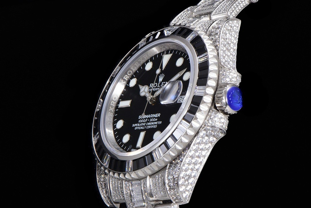 「#2139」Rolex 904 Steel Submariner Luxury Full Diamond Special Edition