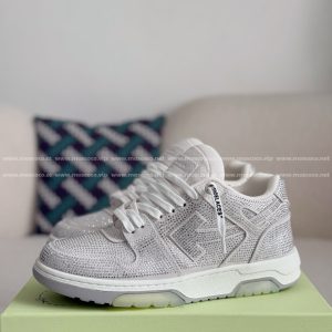 「#3398」OFF-WHITE LEATHER SNEAKERS