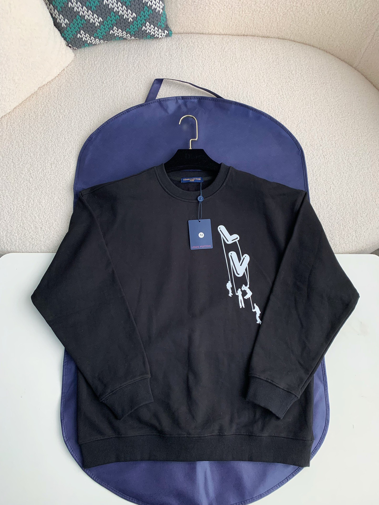 「#954」Louis Vuitton "LV Star Letters" printed t erry long sleeves Hoodie