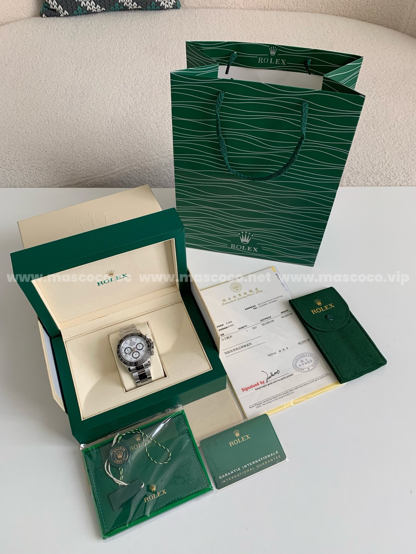 「#974」Rolex Daytona Exclusive Cal.4130 Men's Watch